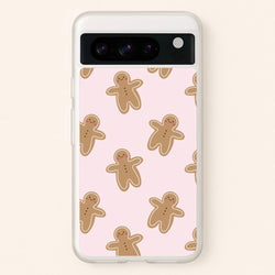 Gingerbread Men Christmas Pattern  - Christmas Phone Case for Google Pixel 8 Pro