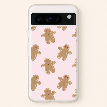 Gingerbread Men Christmas Pattern  - Christmas Phone Case for Google Pixel 8 Pro