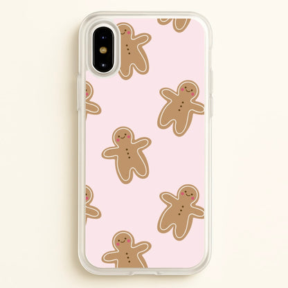 Gingerbread Men Christmas Pattern  - Christmas Phone Case for iPhone X / XS