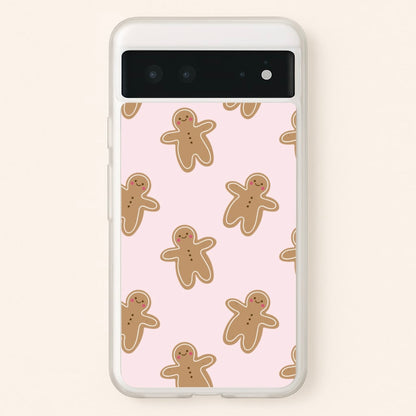 Gingerbread Men Christmas Pattern  - Christmas Phone Case for Google Pixel 6