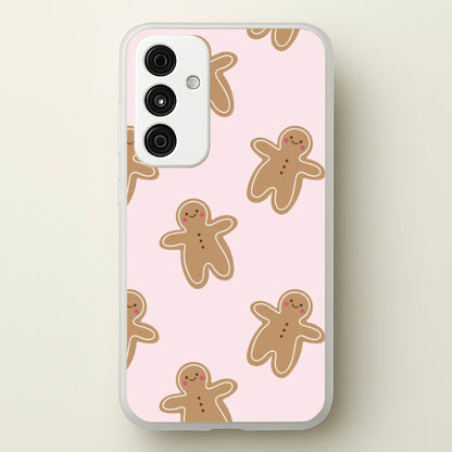 Gingerbread Men Christmas Pattern  - Christmas Phone Case for Galaxy A55