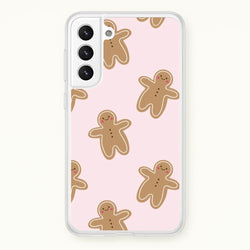 Gingerbread Men Christmas Pattern  - Christmas Phone Case for Galaxy S21