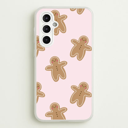 Gingerbread Men Christmas Pattern  - Christmas Phone Case for Galaxy A14