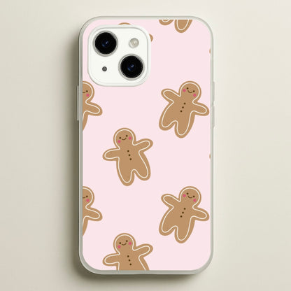Gingerbread Men Christmas Pattern  - Christmas Phone Case for iPhone 14