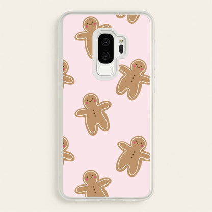 Gingerbread Men Christmas Pattern  - Christmas Phone Case for Galaxy S9 Plus