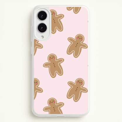 Gingerbread Men Christmas Pattern  - Christmas Phone Case for Galaxy S25 Edge