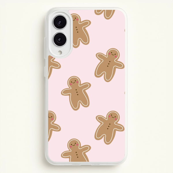 Gingerbread Men Christmas Pattern  - Christmas Phone Case for Galaxy S25 Edge