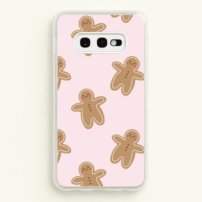 Gingerbread Men Christmas Pattern  - Christmas Phone Case for Galaxy S10e