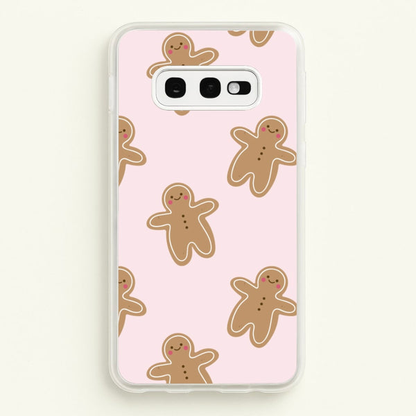 Gingerbread Men Christmas Pattern  - Christmas Phone Case for Galaxy S10e