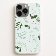 Christmas Floral Pattern Phone Case