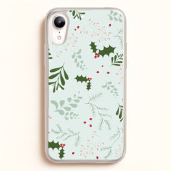 Christmas Floral Pattern  - Christmas Phone Case for iPhone XR