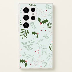Christmas Floral Pattern  - Christmas Phone Case for Galaxy S24 Ultra