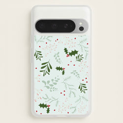 Christmas Floral Pattern  - Christmas Phone Case for Google Pixel 9 Pro XL