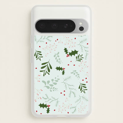 Christmas Floral Pattern  - Christmas Phone Case for Google Pixel 9 Pro XL