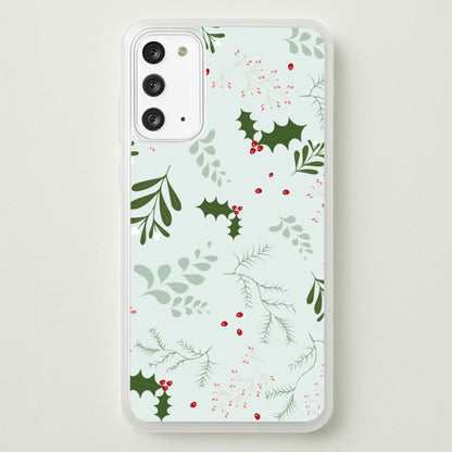 Christmas Floral Pattern  - Christmas Phone Case for Galaxy Note 20