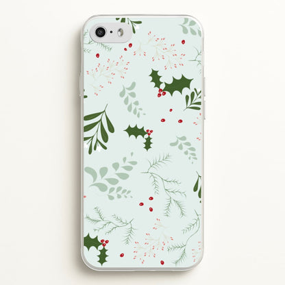 Christmas Floral Pattern  - Christmas Phone Case for iPhone 5 / 5s / SE 2016