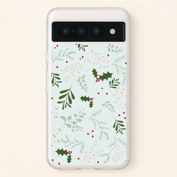 Christmas Floral Pattern  - Christmas Phone Case for Google Pixel 7 Pro