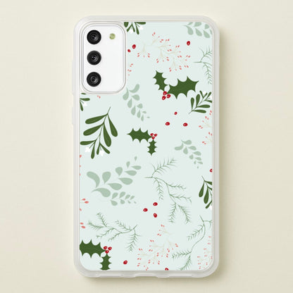 Christmas Floral Pattern  - Christmas Phone Case for Galaxy A41
