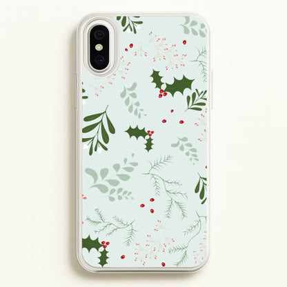 Christmas Floral Pattern  - Christmas Phone Case for iPhone XS Max