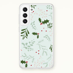 Christmas Floral Pattern  - Christmas Phone Case for Galaxy S21