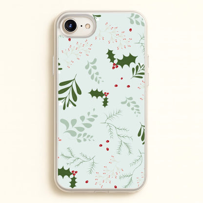 Christmas Floral Pattern  - Christmas Phone Case for iPhone 6 / 7 / 8 / SE