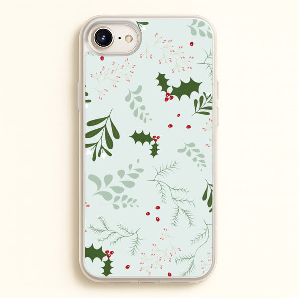 Christmas Floral Pattern  - Christmas Phone Case for iPhone 6 / 7 / 8 / SE