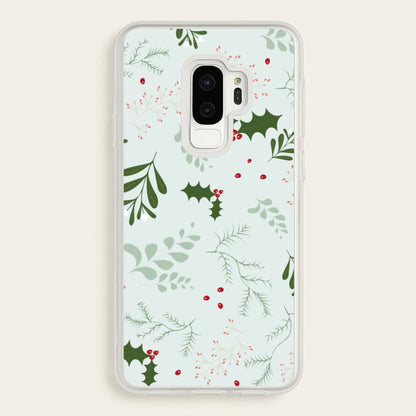 Christmas Floral Pattern  - Christmas Phone Case for Galaxy S9 Plus