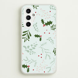 Christmas Floral Pattern  - Christmas Phone Case for Galaxy A14