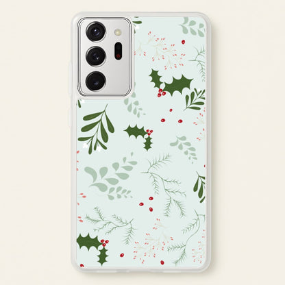 Christmas Floral Pattern  - Christmas Phone Case for Galaxy Note 20 Ultra