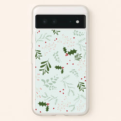 Christmas Floral Pattern  - Christmas Phone Case for Google Pixel 6