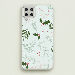Christmas Floral Pattern  - Christmas Phone Case for Galaxy A12