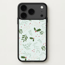 Christmas Floral Pattern Phone Case for iPhone 17 Pro