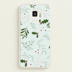 Christmas Floral Pattern  - Christmas Phone Case for Galaxy S9