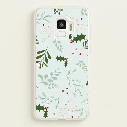 Christmas Floral Pattern  - Christmas Phone Case for Galaxy S9