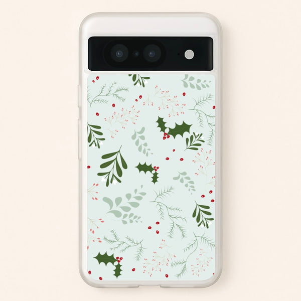 Christmas Floral Pattern  - Christmas Phone Case for Google Pixel 8