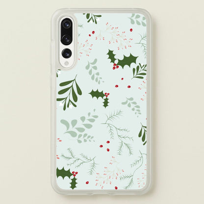 Christmas Floral Pattern  - Christmas Phone Case for Huawei P20 Pro