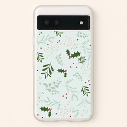 Christmas Floral Pattern  - Christmas Phone Case for Google Pixel 6a