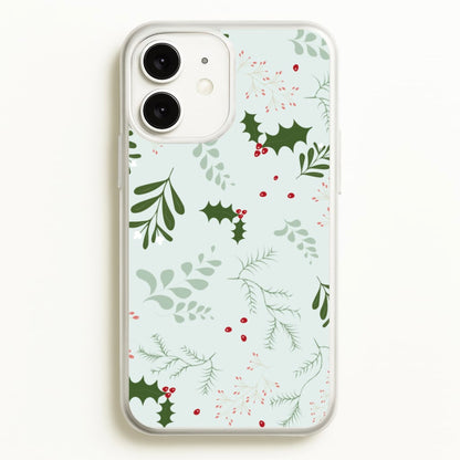 Christmas Floral Pattern  - Christmas Phone Case for iPhone 11