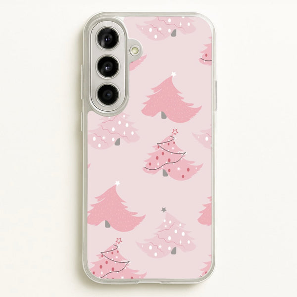 Pink Christmas Tree Pattern  - Christmas Phone Case for Galaxy A56