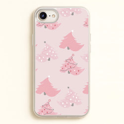 Pink Christmas Tree Pattern  - Christmas Phone Case for iPhone 6 / 7 / 8 / SE