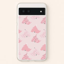 Pink Christmas Tree Pattern  - Christmas Phone Case for Google Pixel 6a