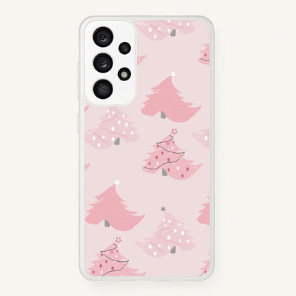 Pink Christmas Tree Pattern  - Christmas Phone Case for Galaxy A33