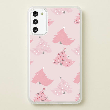 Pink Christmas Tree Pattern  - Christmas Phone Case for Galaxy S20FE