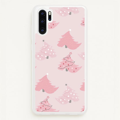 Pink Christmas Tree Pattern  - Christmas Phone Case for Huawei P30 Pro
