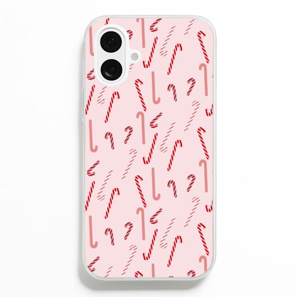 Pink Candycane Christmas Pattern Phone Case