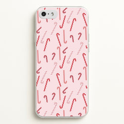 Pink Candycane Christmas Pattern  - Christmas Phone Case for iPhone 5 / 5s / SE 2016