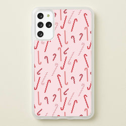 Pink Candycane Christmas Pattern  - Christmas Phone Case for Galaxy S20 Plus