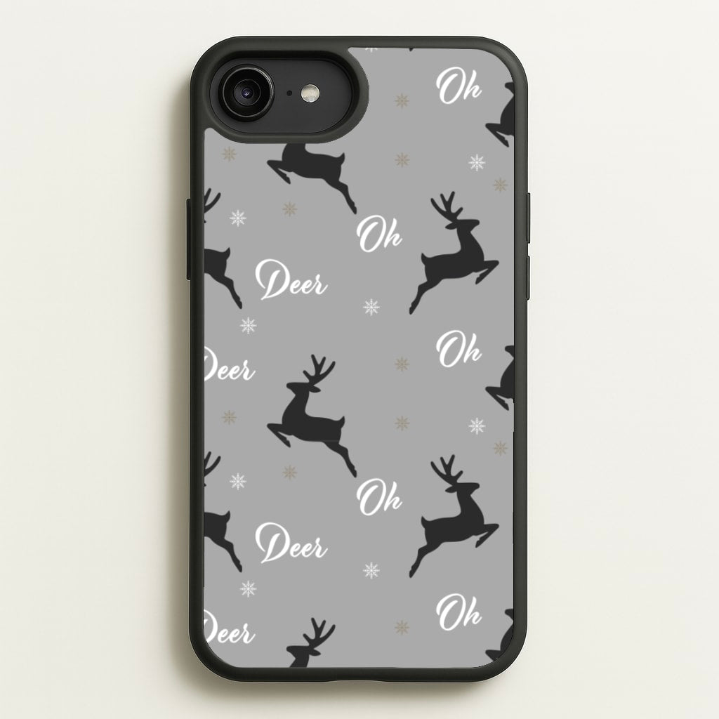 Oh Deer Christmas Pattern  - Christmas Phone Case for iPhone 6 Plus / 7 Plus / 8 Plus