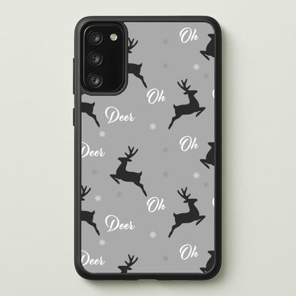 Oh Deer Christmas Pattern  - Christmas Phone Case for Galaxy S20