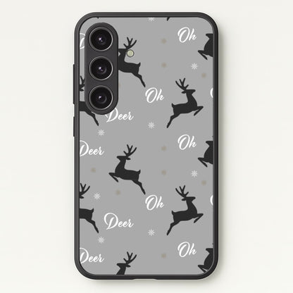 Oh Deer Christmas Pattern  - Christmas Phone Case for Galaxy S25 Plus